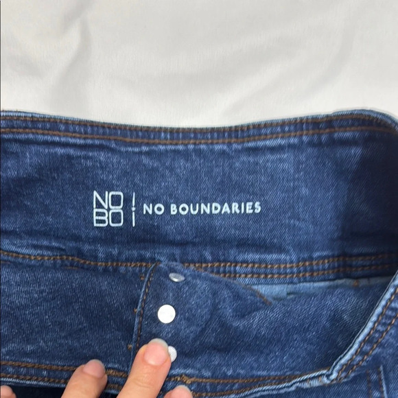 No Boundaries.   Blue Mini Skater Skirt - Picture 2 of 5